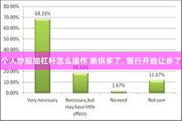 个人炒股加杠杆怎么操作 断供多了, 银行开始让步了