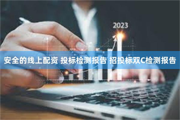 安全的线上配资 投标检测报告 招投标双C检测报告